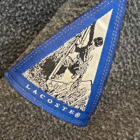 Lacoste FleeceMens Large Full Zip Climbing Outdoor Fall Collection RARE 1982 VTG